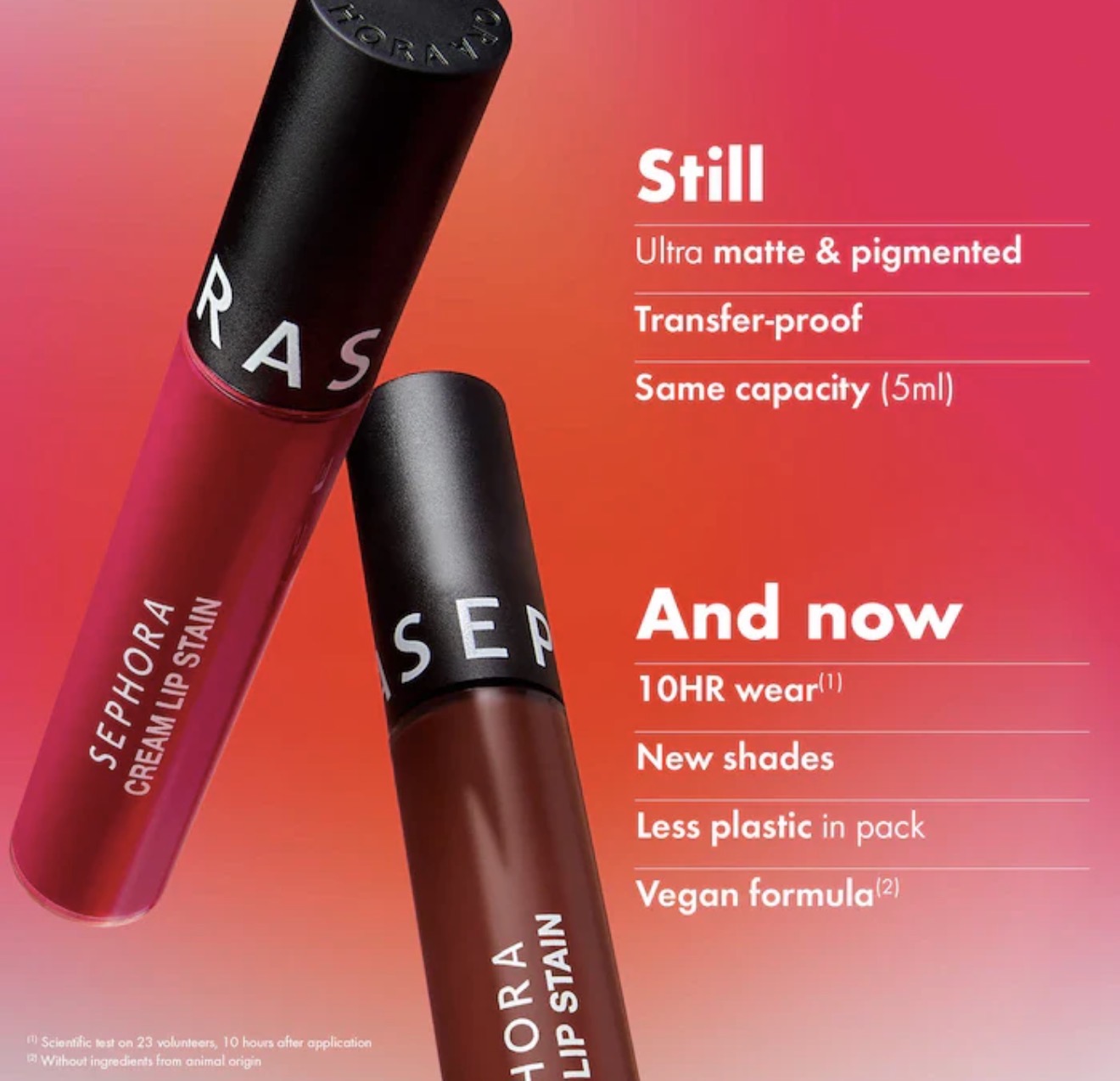 SEPHORA 5pc Cream Lip Stain Makeup Gift