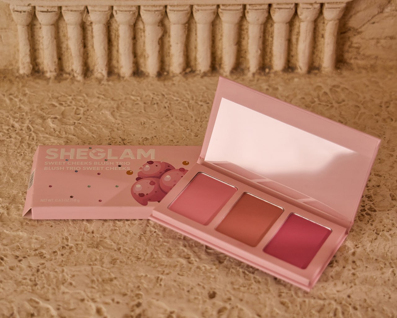 Sheglam Sweet Cheeks Blush Trio Enamored 3 Color Powder Blush