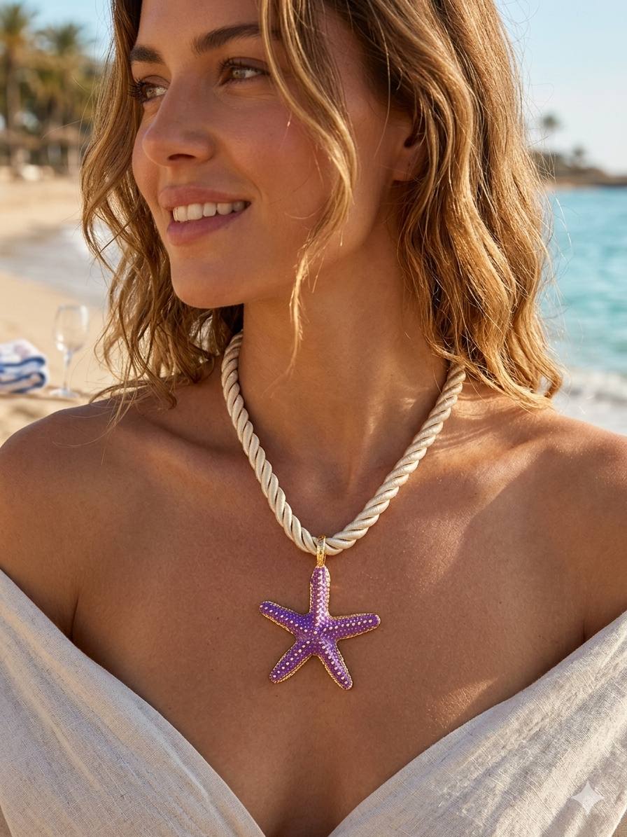 Star trendy sea necklace