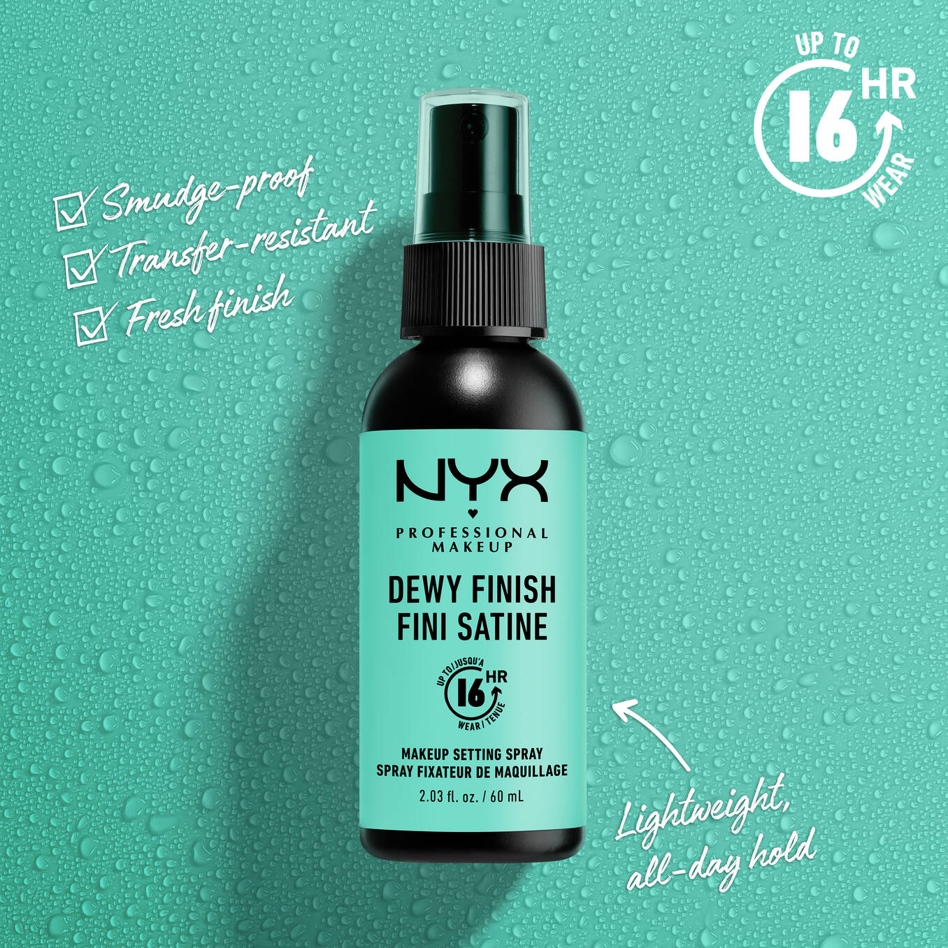 DEWY SETTING SPRAY
Dewy-finish makeup setting spray