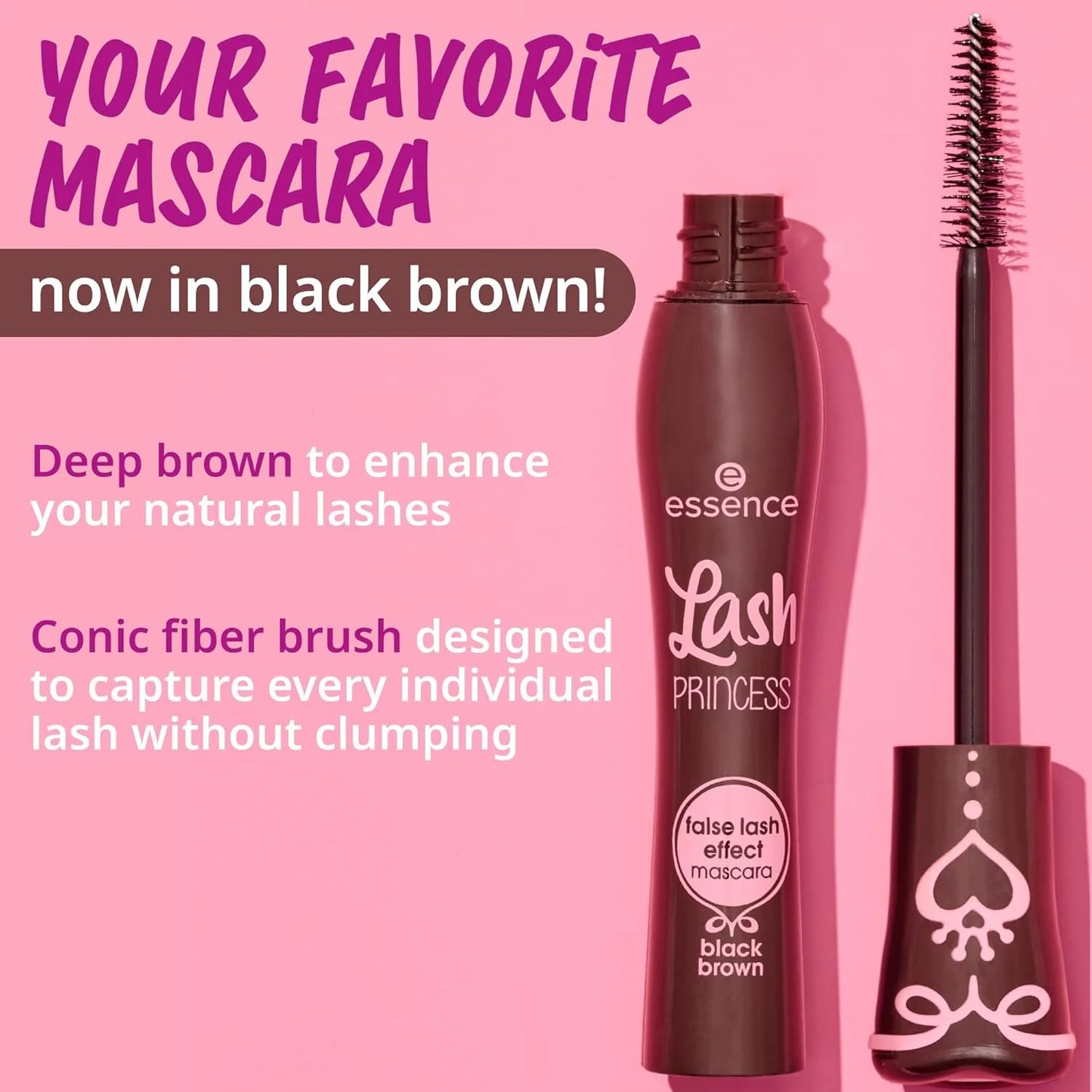 Essence Lash Princess False Lash Effect Mascara - Black Brown 12ml