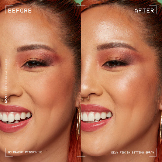 DEWY SETTING SPRAY
Dewy-finish makeup setting spray