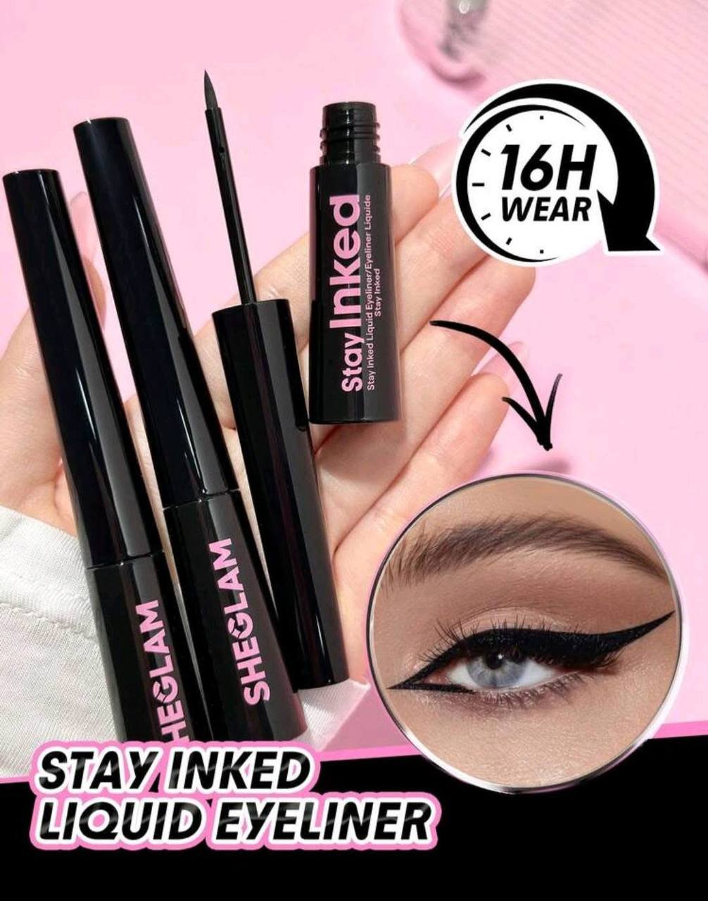 0Sheglam stay inked liquid eyeliner