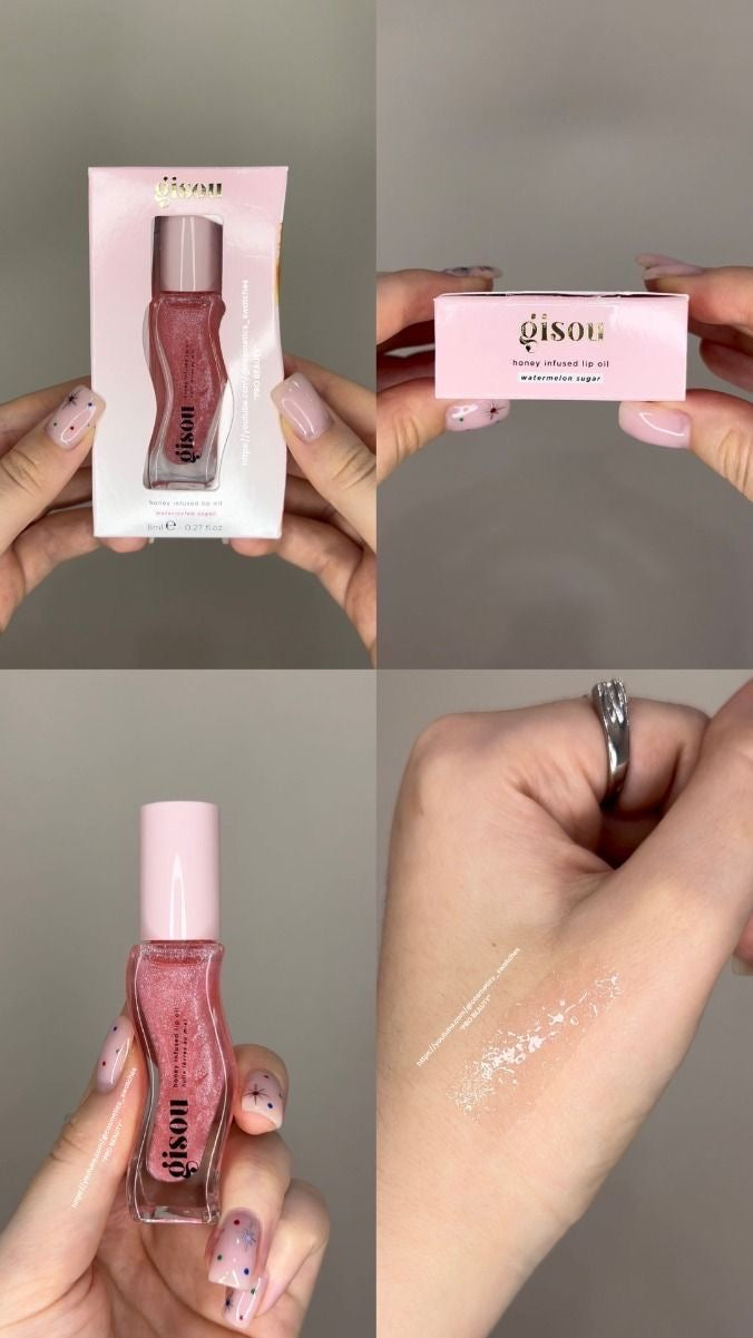 gisou lip oil watermelon suger