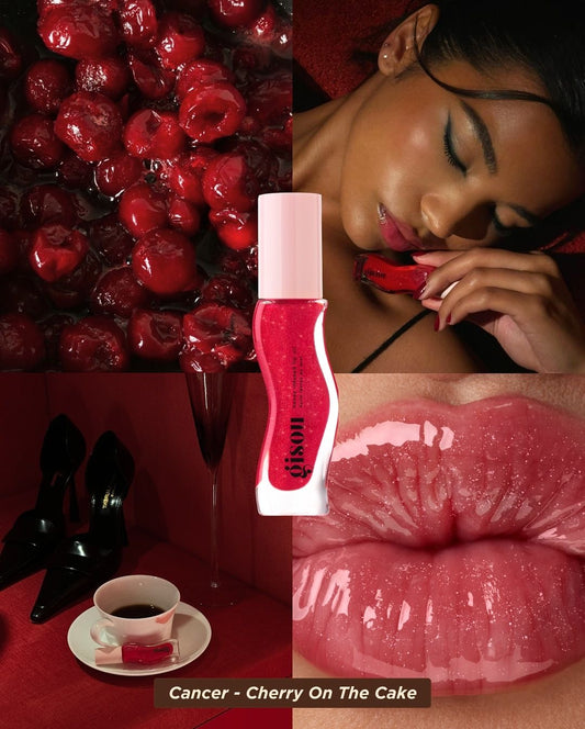 gisou lip oil Chery on the cake